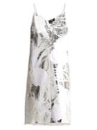Calvin Klein 205w39nyc White Cotton Foil-print Andy Warhol Dress