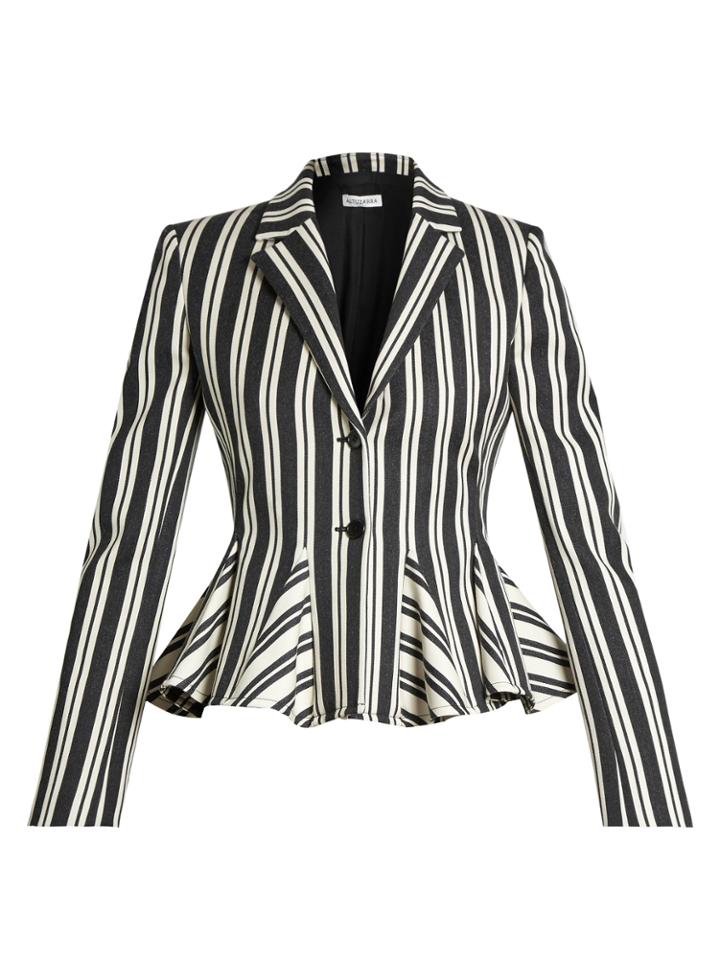 Altuzarra Clary Single-breasted Striped Jacket