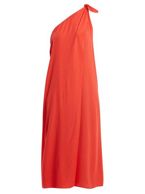 Matchesfashion.com Mara Hoffman - Camilla One Shoulder Dress - Womens - Red