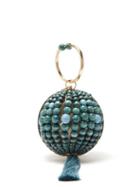 Matchesfashion.com Rosantica By Michela Panero - Billie Bead And Tassel Ball Clutch - Womens - Blue Multi