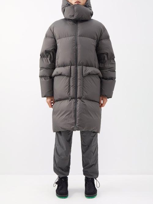 2 Moncler 1952 - Canvey Hooded Longline Down Coat - Mens - Brown