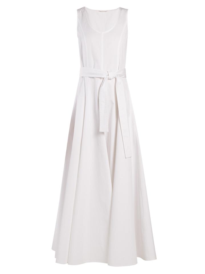 The Row Daria Scoop-neck Tie-waist Dress