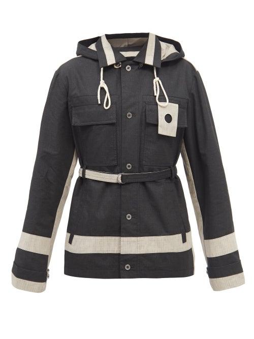 Craig Green - Colour-block Cotton-ripstop Cargo Jacket - Mens - Black