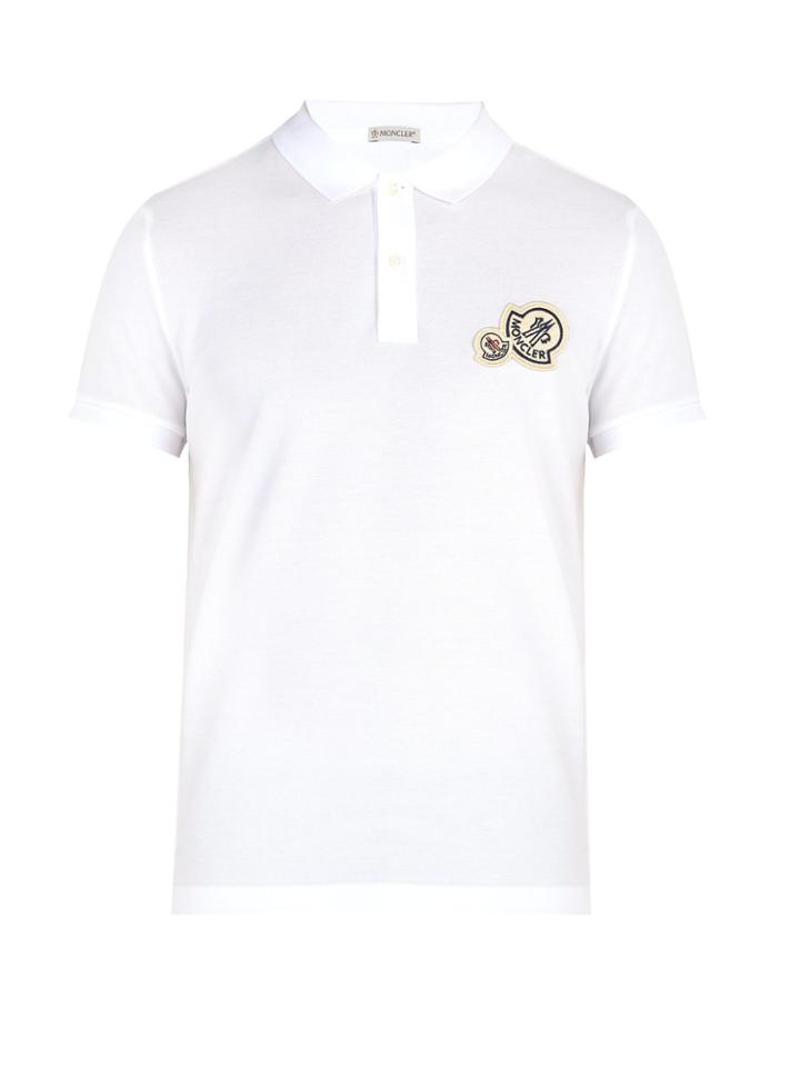 Moncler Maglia Double-logo Cotton Polo Shirt
