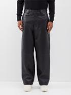 Fear Of God - Eternal Leather Straight-leg Trousers - Mens - Black