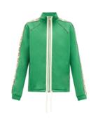 Matchesfashion.com Gucci - Gg-jacquard Side-stripe Technical Track Jacket - Mens - Green
