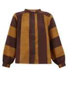 Matchesfashion.com Ace & Jig - Barret Striped Cotton Blouse - Womens - Brown Multi