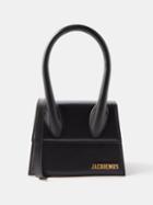 Jacquemus - Chiquito Moyen Leather Handbag - Womens - Black