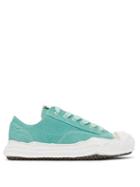 Matchesfashion.com Mihara Yasuhiro - Hank Snake-effect Suede Trainers - Mens - Green