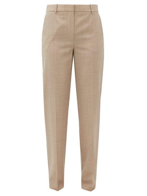Matchesfashion.com Roksanda - Livio Straight-leg Wool Trousers - Womens - Beige