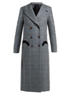 Matchesfashion.com Blaz Milano - Phar Lap Houndstooth Wool Coat - Womens - Light Blue