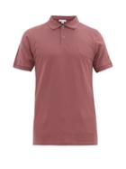Matchesfashion.com Sunspel - Cotton Piqu Polo Shirt - Mens - Burgundy