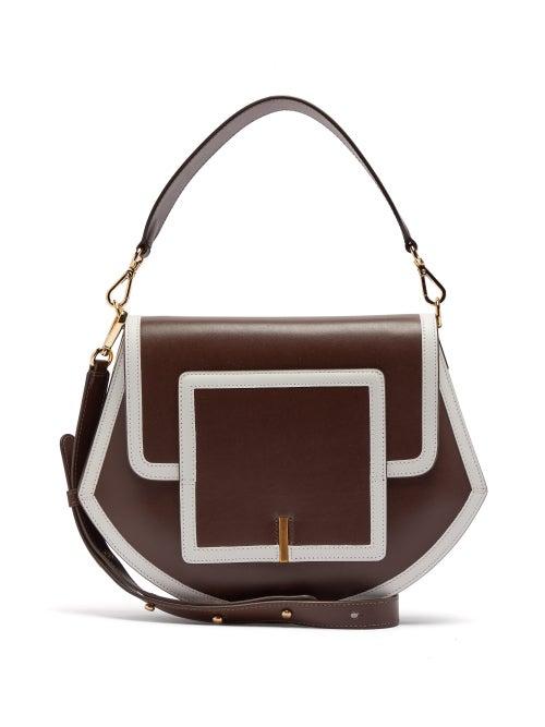 Matchesfashion.com Wandler - Al Smooth Leather Cross Body Bag - Womens - Brown Multi