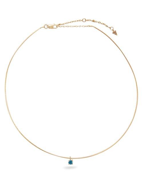 Matchesfashion.com Loren Stewart - Topaz & Yellow Gold Choker - Womens - Gold