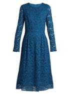 Adam Lippes Long-sleeved Guipure-lace Cotton-blend Dress