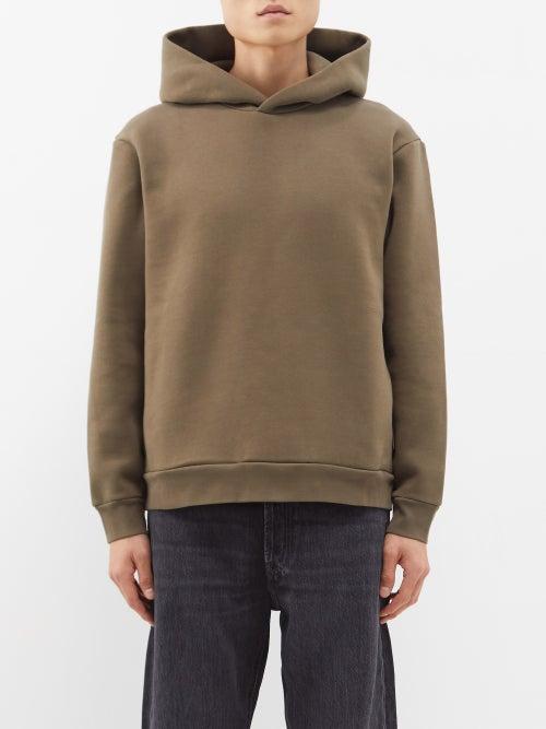 Acne Studios - Forres Organic-cotton Blend Hoodie - Mens - Khaki
