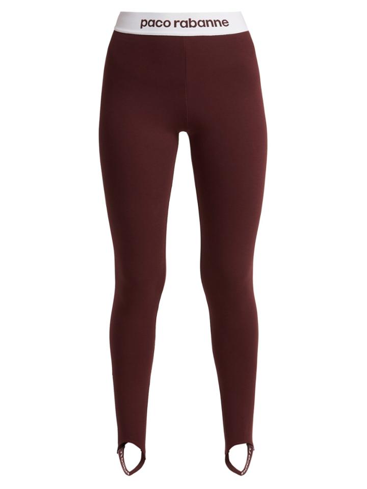Paco Rabanne Bodyline Logo-jacquard Stirrup Leggings