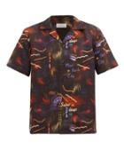 Matchesfashion.com Saturdays Nyc - Canty Midnight Paradise-print Twill Shirt - Mens - Black Multi