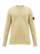 Matchesfashion.com Stone Island - Logo-patch Technical-cotton Sweater - Mens - Brown