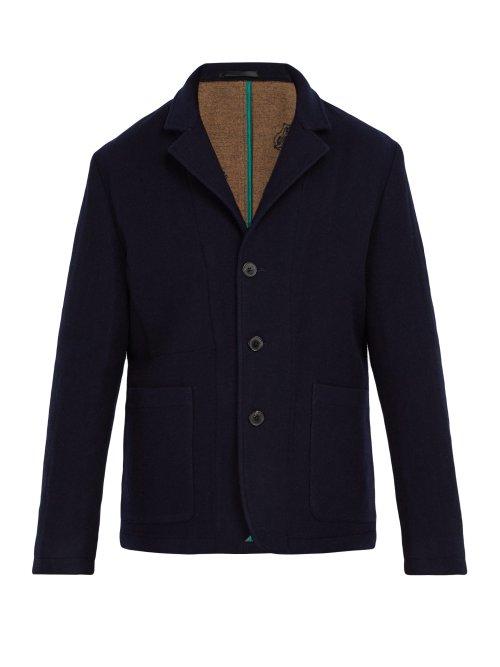 Matchesfashion.com Paul Smith - Double Faced Wool Jacket - Mens - Navy