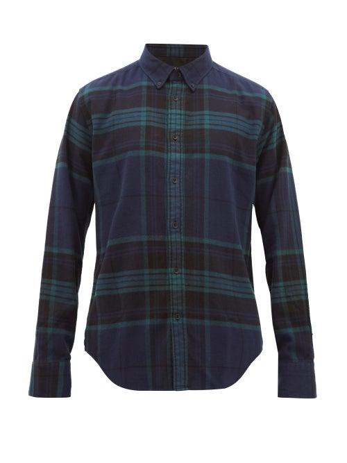Matchesfashion.com Rag & Bone - Tomlin Checked Cotton Shirt - Mens - Blue Multi
