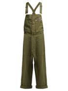 Matchesfashion.com Myar - U.s. Army Cotton Dungarees - Womens - Dark Green