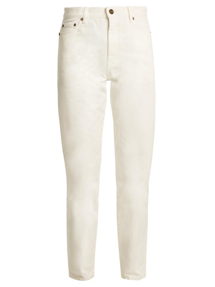 Saint Laurent High-rise Straight-leg Denim Boyfriend Jeans