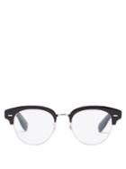 Oliver Peoples - D-frame Acetate And Metal Glasses - Mens - Black