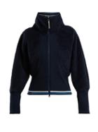 Matchesfashion.com Adidas By Stella Mccartney - Train High Neck Fleece Jacket - Womens - Navy Multi