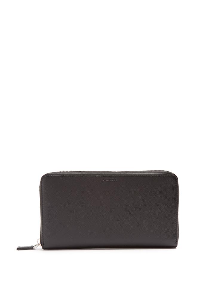 Prada Saffiano-leather Zip-around Wallet