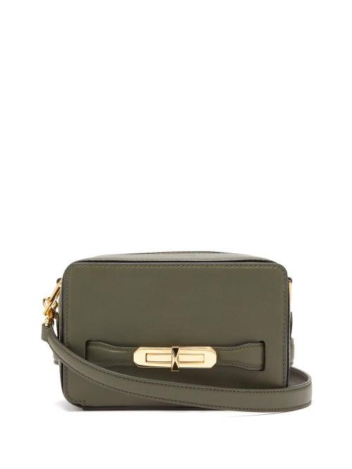 Matchesfashion.com Alexander Mcqueen - The Myth Small Leather Cross-body Bag - Womens - Khaki