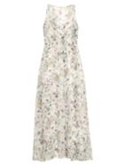 Adam Lippes Cuban Floral Print Silk-chiffon Gown