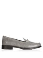 Tod's Gomma Reptile-effect Leather Loafers