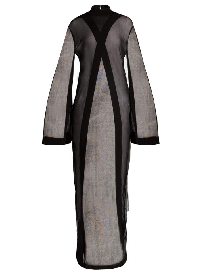 Balmain Semi-sheer Extended-hem Top