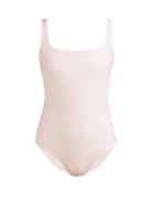 Matchesfashion.com Heidi Klein - San Marino Rope Lace Up Swimsuit - Womens - Pink