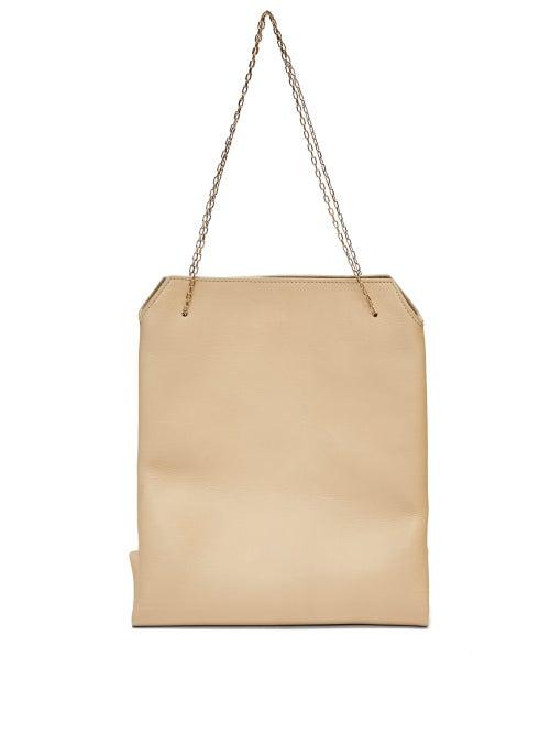 Matchesfashion.com The Row - Lunch Leather Clutch Bag - Womens - Cream