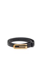 Matchesfashion.com Gucci - G Plaque Leather Belt - Mens - Black