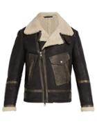 Matchesfashion.com Neil Barrett - Shearling Leather Jacket - Mens - Black