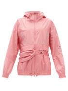 Adidas By Stella Mccartney - Hooded Belt-bag Shell Windbreaker - Womens - Light Pink