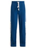 Matchesfashion.com Burberry - Sungi Wide Leg Trousers - Womens - Light Blue
