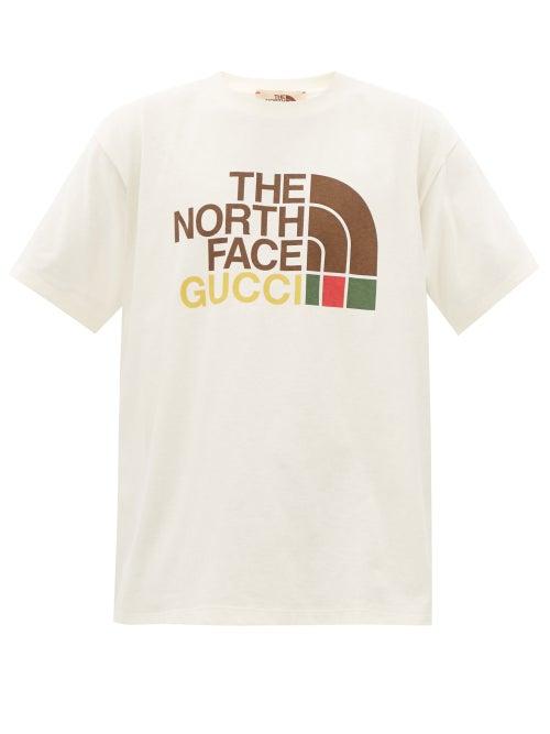 Gucci - X The North Face Cotton-jersey T-shirt - Mens - Black Yellow