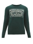 Matchesfashion.com Polo Ralph Lauren - Logo Intarsia Wool Blend Sweater - Mens - Green