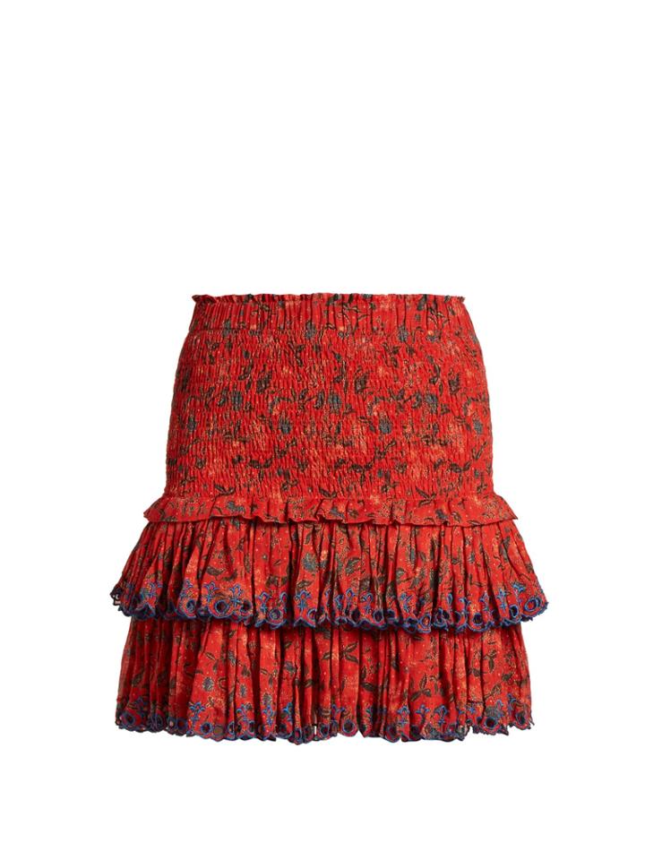 Isabel Marant Étoile Naomi Floral-print Mini Skirt