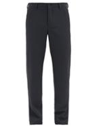 Matchesfashion.com Giorgio Armani - Tailored Wool-blend Seersucker Trousers - Mens - Grey