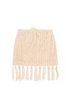 Anna Kosturova Tassel-hemline Crochet Skirt