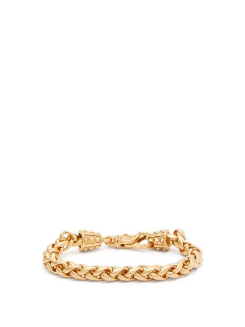 Matchesfashion.com Emanuele Bicocchi - Espiga Wheat-chain Gold-plated Bracelet - Mens - Gold
