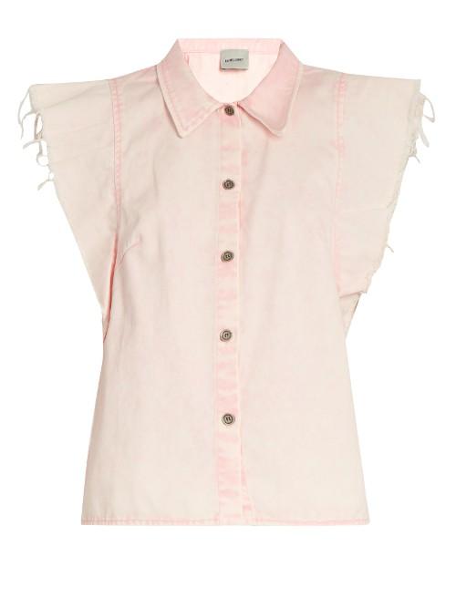 Rachel Comey Laurel Cap-sleeved Denim Top