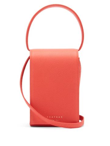 Matchesfashion.com Tsatsas - Malva 3 Grained-leather Bag - Womens - Red