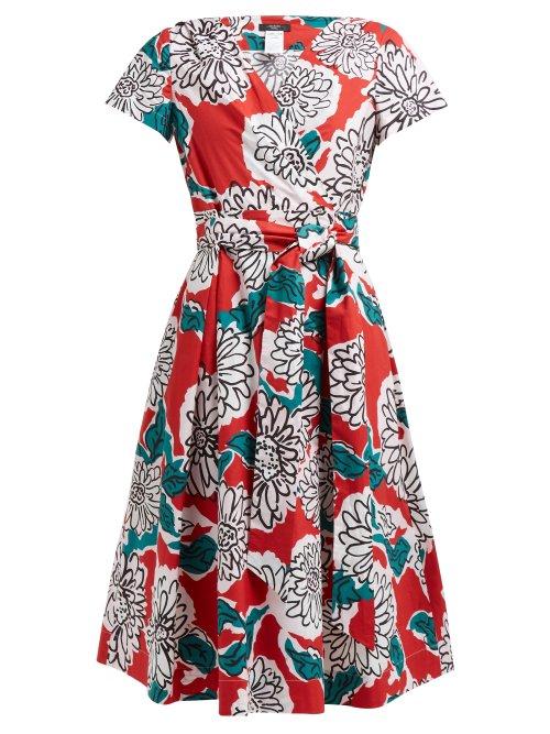 Matchesfashion.com Weekend Max Mara - Oronte Dress - Womens - Red Multi