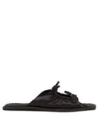 Matchesfashion.com Carlotha Ray - Adele Double-bow Satin Slides - Womens - Black